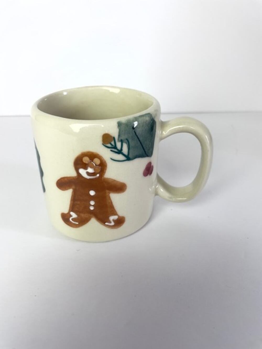 Vintage 1984 Louisville Stoneware Gingerbread Man Christmas Mug Hand Painted
